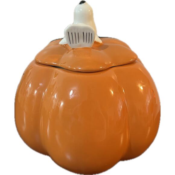 Rae Dunn Snoopy’s Snacks Pumpkin Bowl Festive Fall - Picture 3 of 8